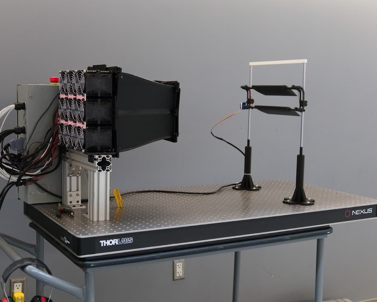 Mobile 3 by 3 wind generator and biplane airfoil demonstration in the Queen's University fluids lab