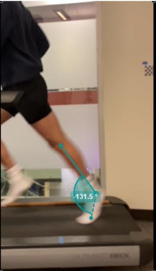 Ankle at push-off