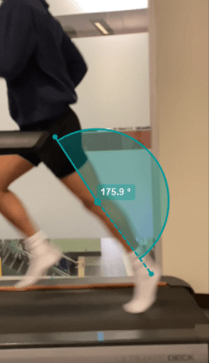 Knee at push-off